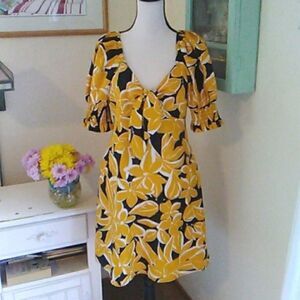 Who What Wear Linen Blend Dress